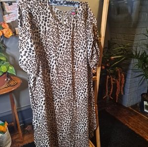Leopard Vince Cameron Shirt Dress